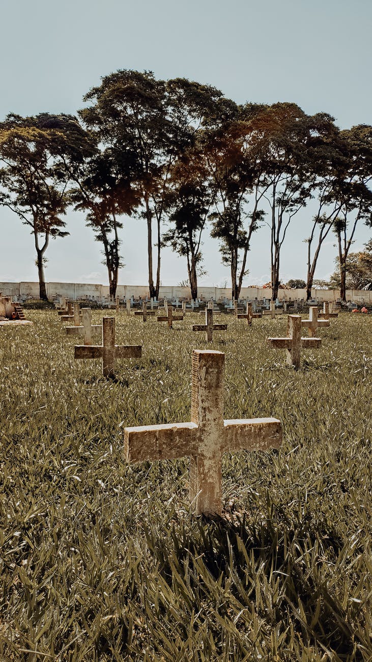view of a graveyard